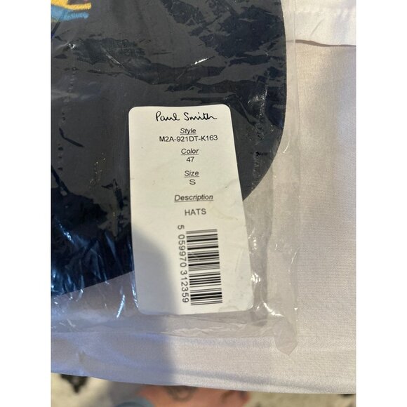 NEW Paul Smith Zebra Navy Bucket Hat- Navy size S - Picture 5 of 7